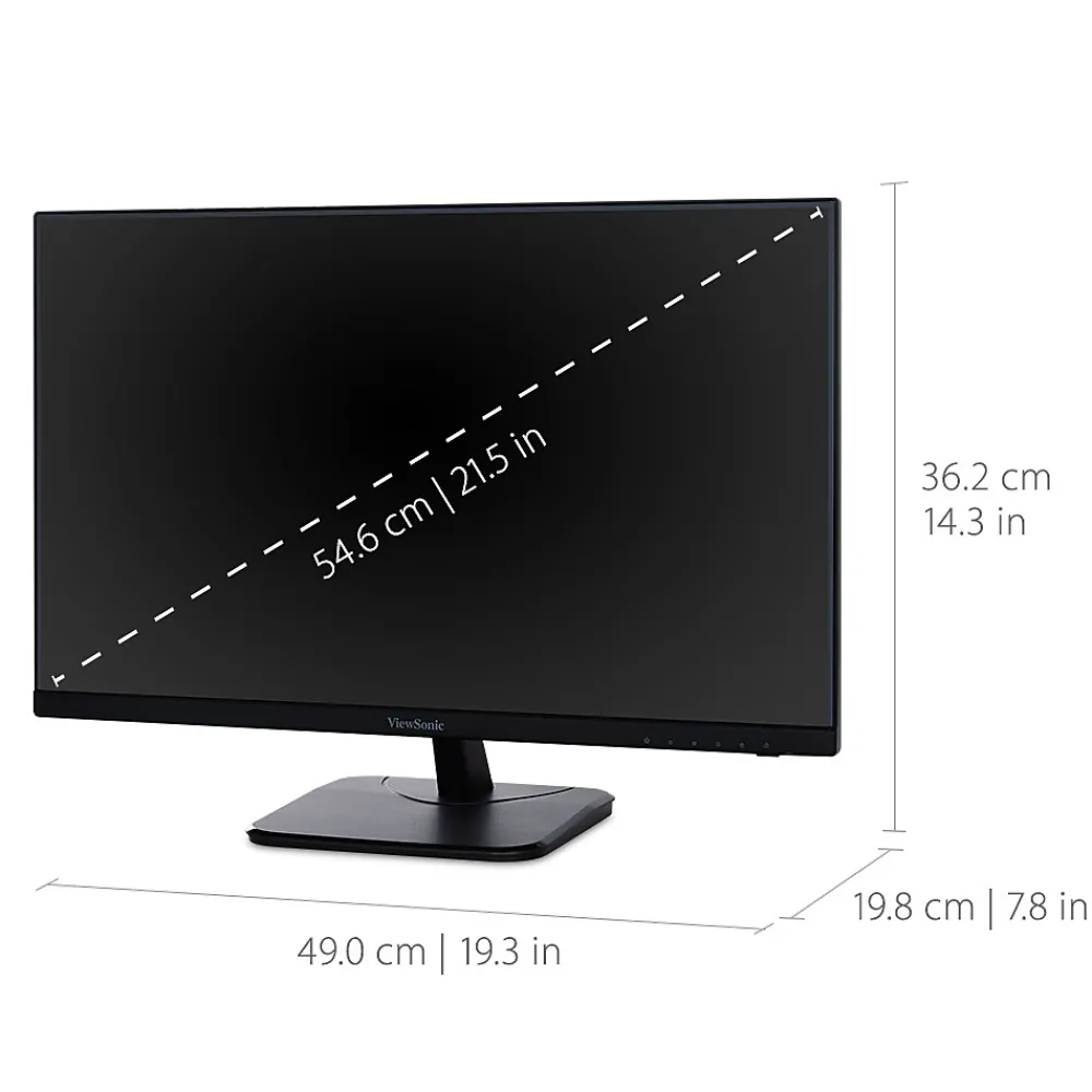 Hot ViewSonic 22" 75Hz LED Monitor, Black (VA2256-MHD)
