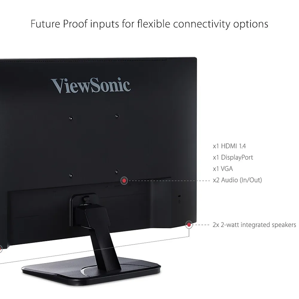 Hot ViewSonic 22" 75Hz LED Monitor, Black (VA2256-MHD)