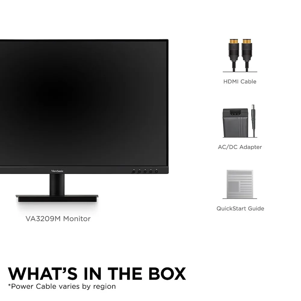 Clearance ViewSonic 32" 75Hz LED Monitor, Black (VA3209M)