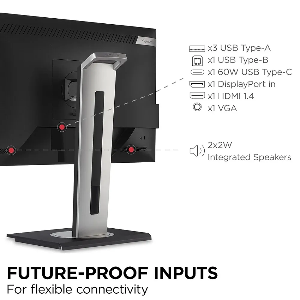 Online ViewSonic 24" 60Hz LED Monitor, Black (VG245 )