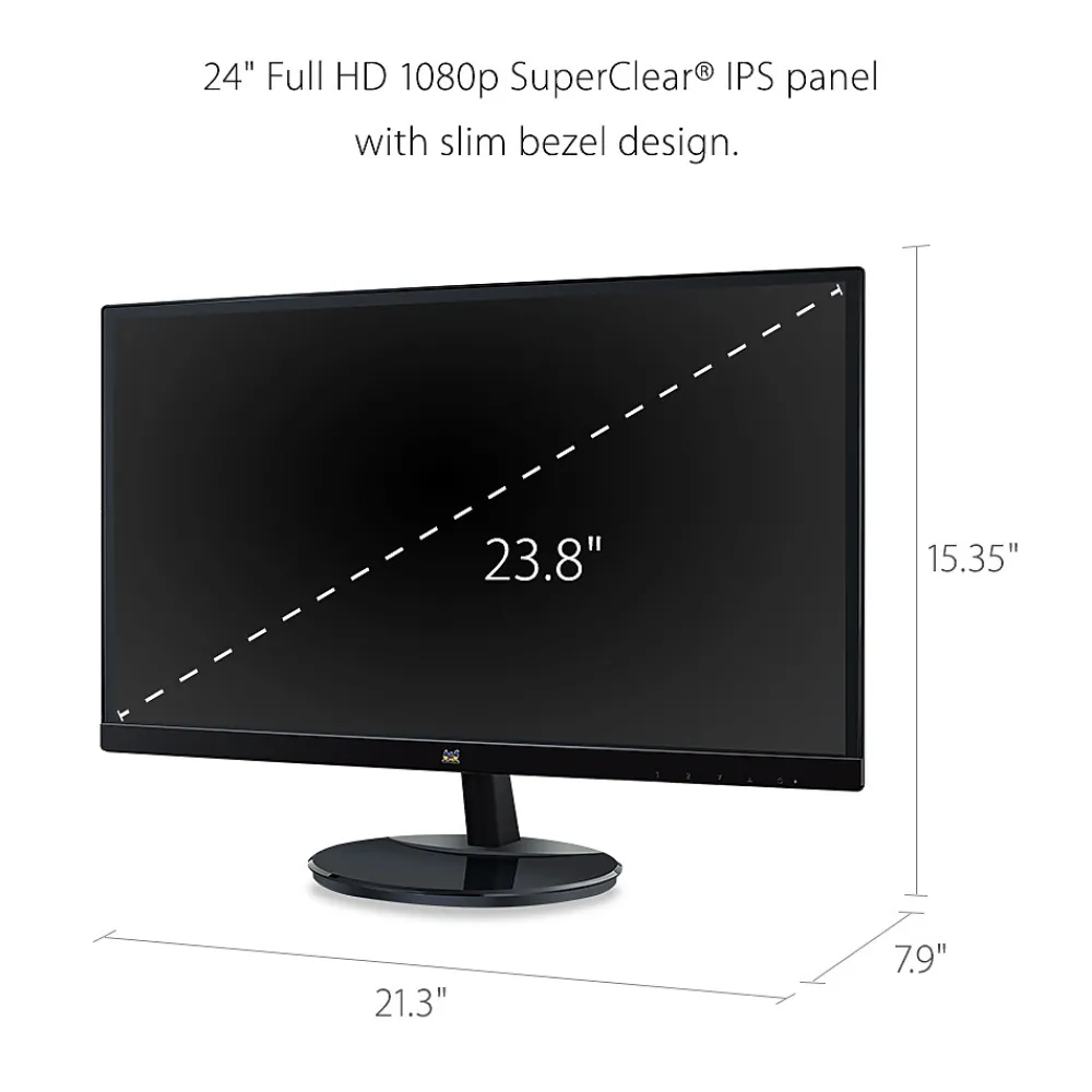 Hot ViewSonic 24" 100Hz LED Monitor, Black (VA2459-SMH)