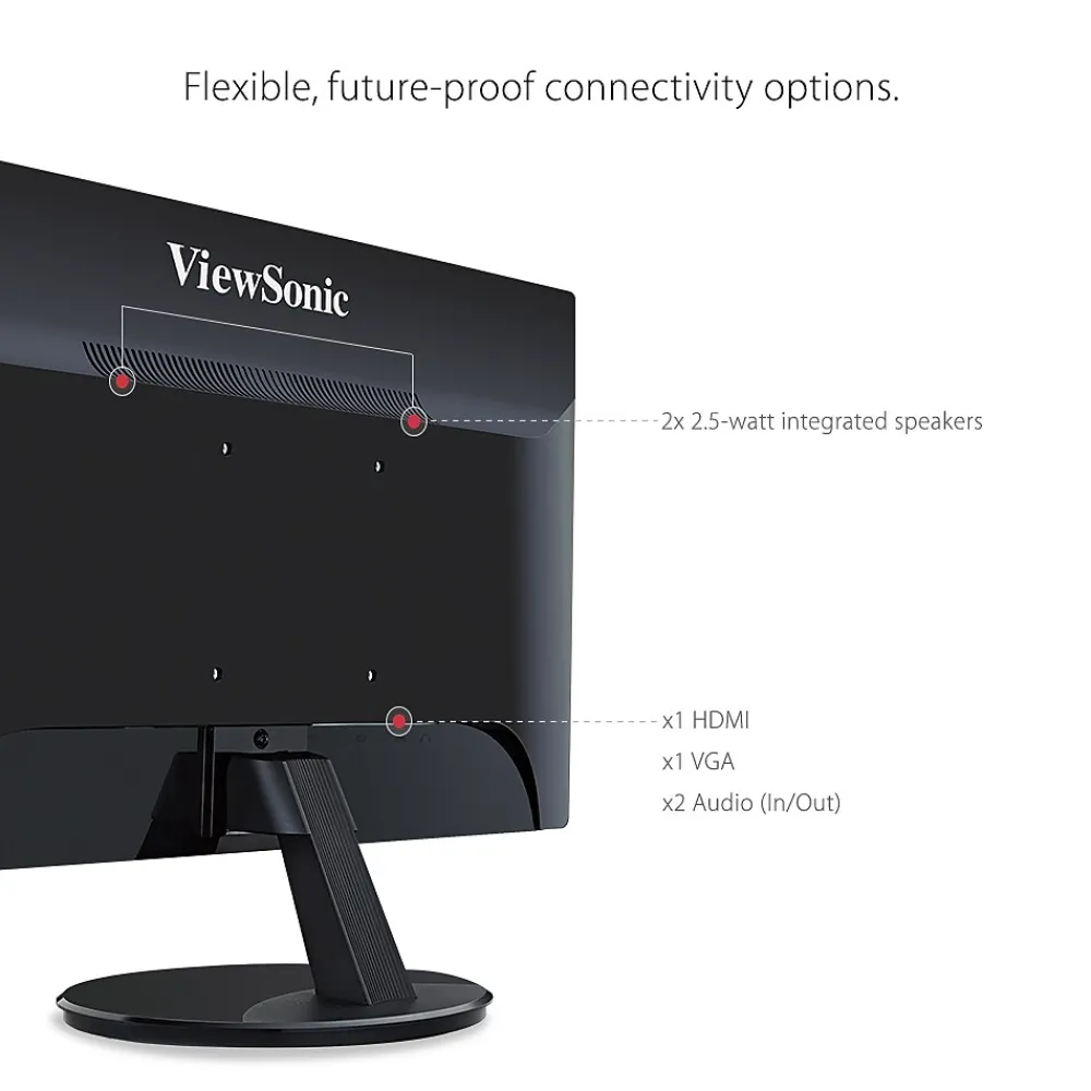 Hot ViewSonic 24" 100Hz LED Monitor, Black (VA2459-SMH)