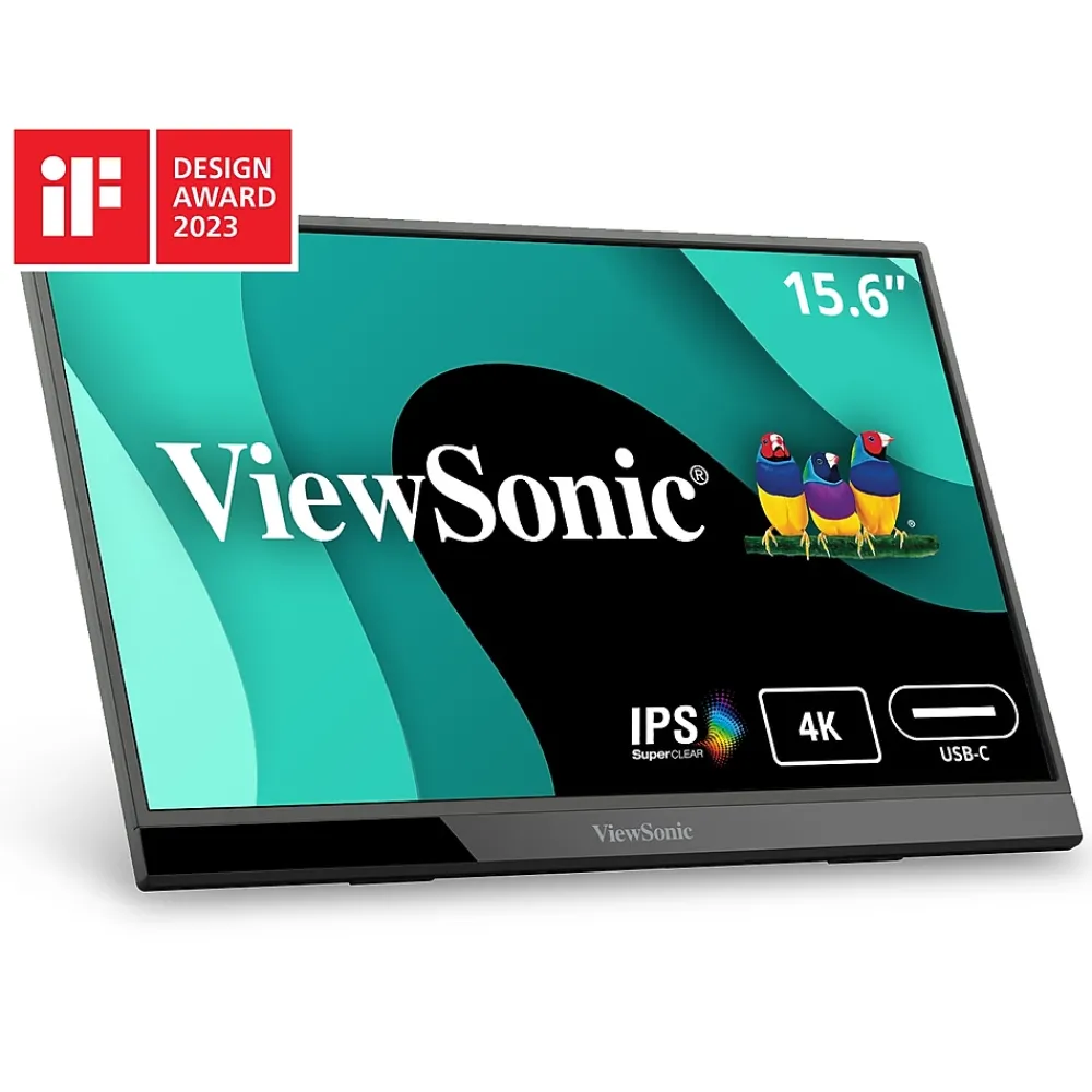 Sale ViewSonic 15.6" 4K Ultra HD 60Hz LED Monitor, Black (VX1655-4K)