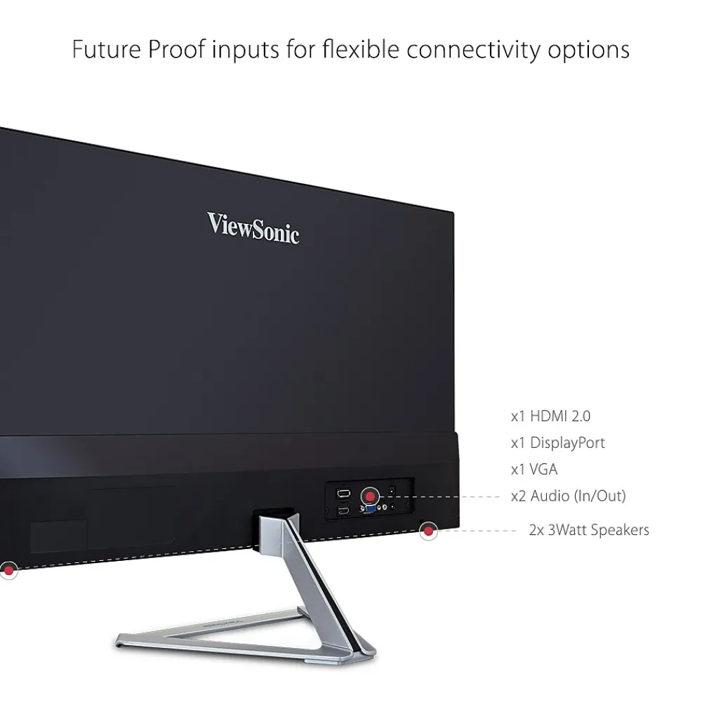 Discount ViewSonic 22" 1080P Widescreen 75Hz IPS Monitor, Silver (VX2276-SMHD)
