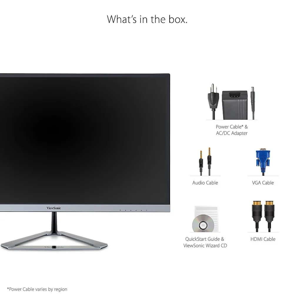 Discount ViewSonic 22" 1080P Widescreen 75Hz IPS Monitor, Silver (VX2276-SMHD)
