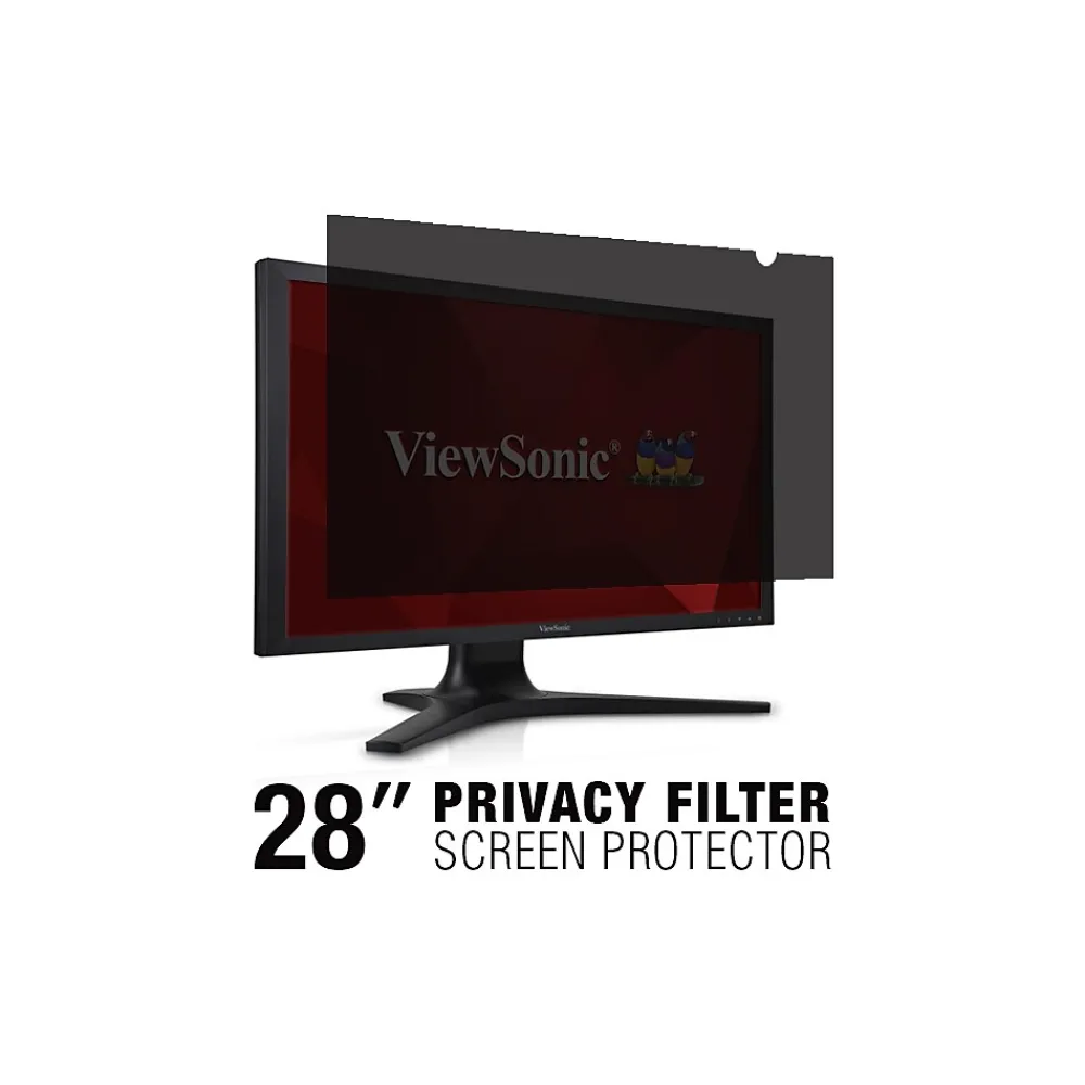 Anti-Glare Privacy Filter & Screen Protector for 28" Widescreen Monitor (16:9) (VSPF2800)<ViewSonic Online