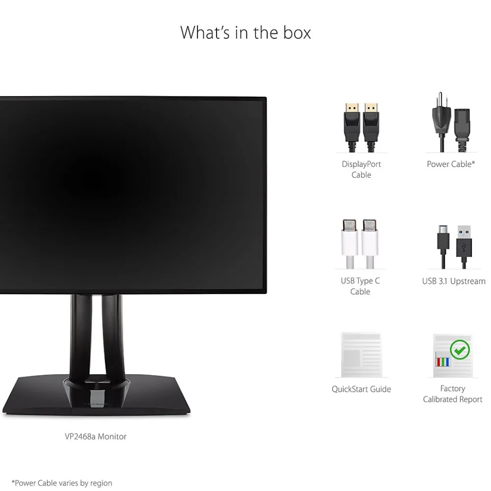 Best ViewSonic ColorPro 27" 60Hz LCD Monitor, Black (VP2768A)
