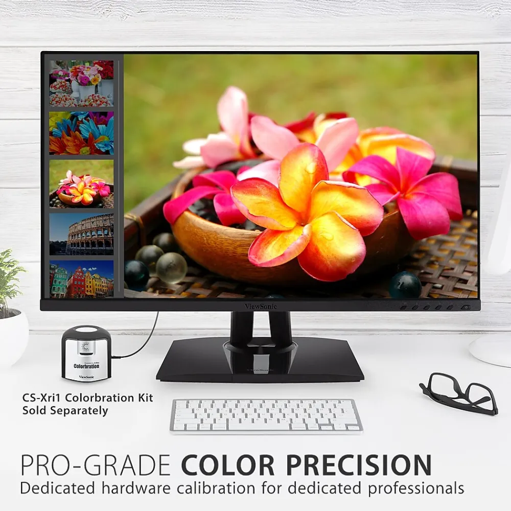 Online ViewSonic ColorPro 27" 4K Ultra HD 60Hz LED Monitor, Black (VP2756-4K)