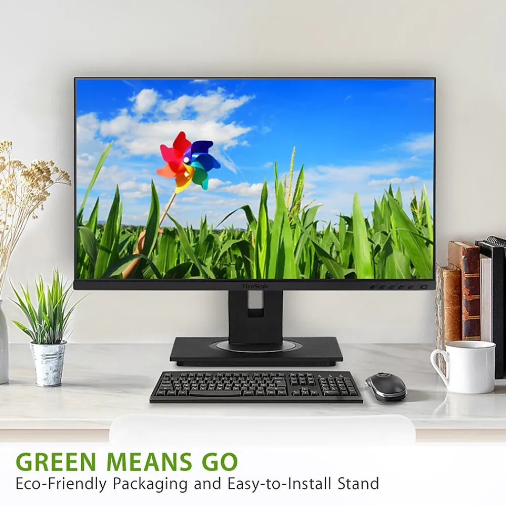 Online ViewSonic Ergonomic 24" 60 Hz LED Monitor, Black (VG2448A)