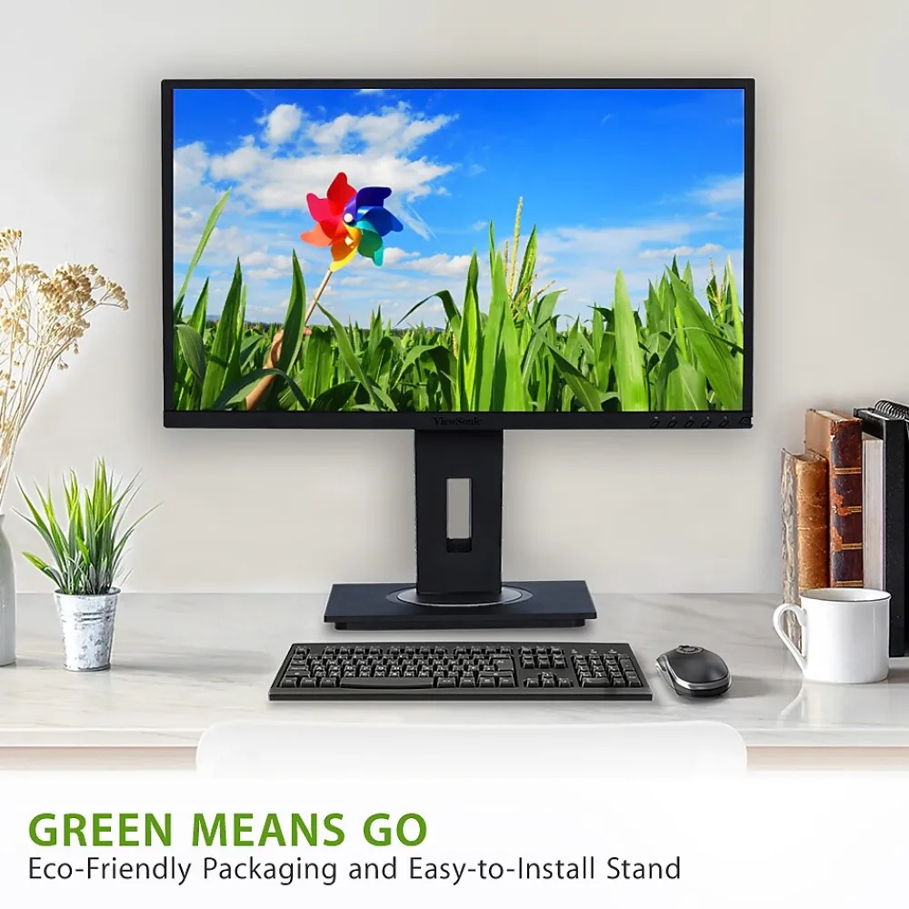 Outlet ViewSonic Ergonomic 24" 60Hz LCD Monitor, Black (VG2448-PF)