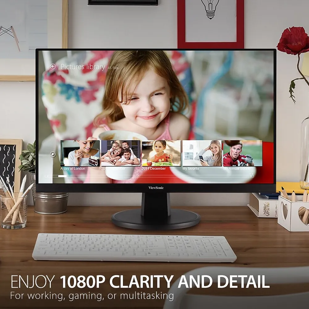 Hot ViewSonic Ergonomic 27" 100Hz LED Monitor, Black (VA2747-MHJ)