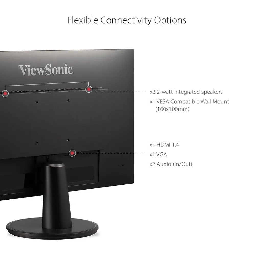 Hot ViewSonic Ergonomic 27" 100Hz LED Monitor, Black (VA2747-MHJ)