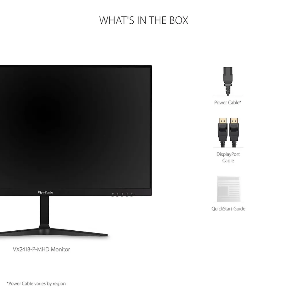 Clearance ViewSonic FHD 24" 165 Hz LCD Gaming Monitor, Black (VX2418-P-MHD)