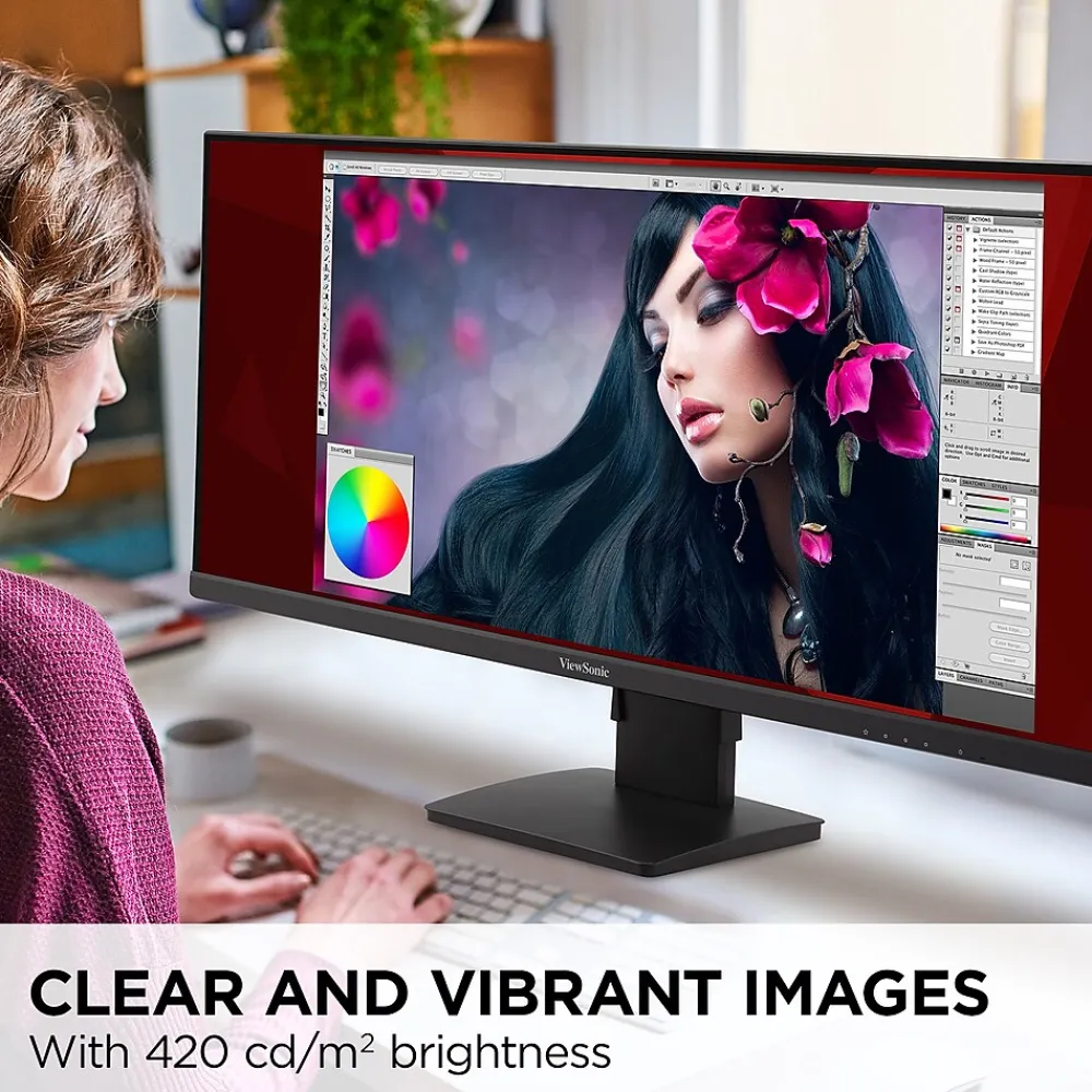 Discount ViewSonic UltraWide WQHD 34" 75 Hz LCD Monitor, Black (VA3456-MHDJ)