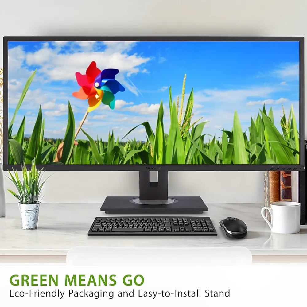 Hot ViewSonic UltraWide WQHD 34" 60 Hz LCD Monitor, Black (VG3456)