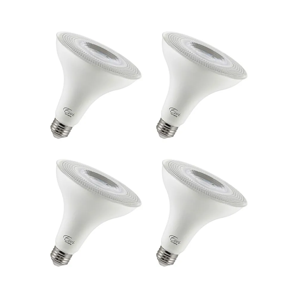 Viribright 12-Watt Soft White LED Floodlight Bulb, 4/Box (450159-ES)