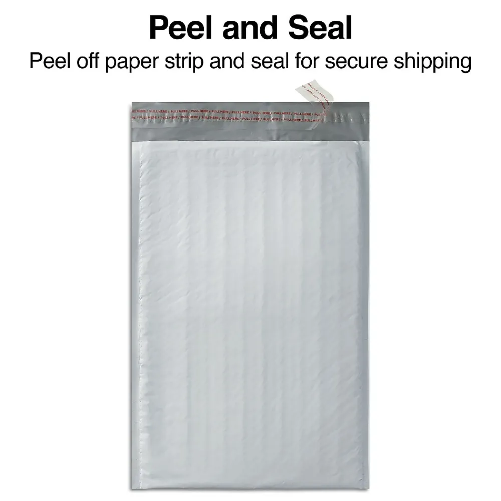 Online Staples 14.25"W x 19"L Peel & Seal Bubble Mailer, #7, 8/Pack (51630)