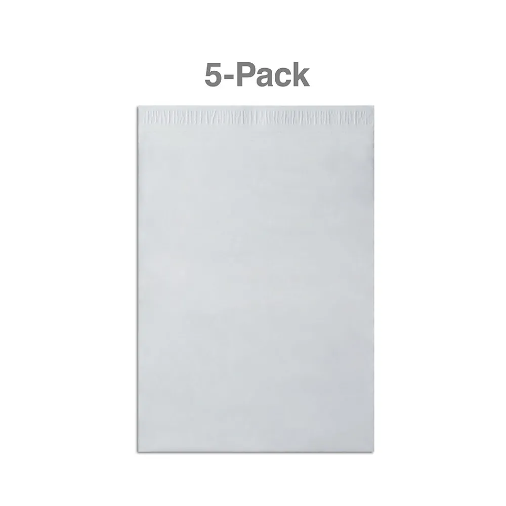 Online Staples 12"W x 15.5"L Self Seal Poly Mailer, 5/Pack (56549)