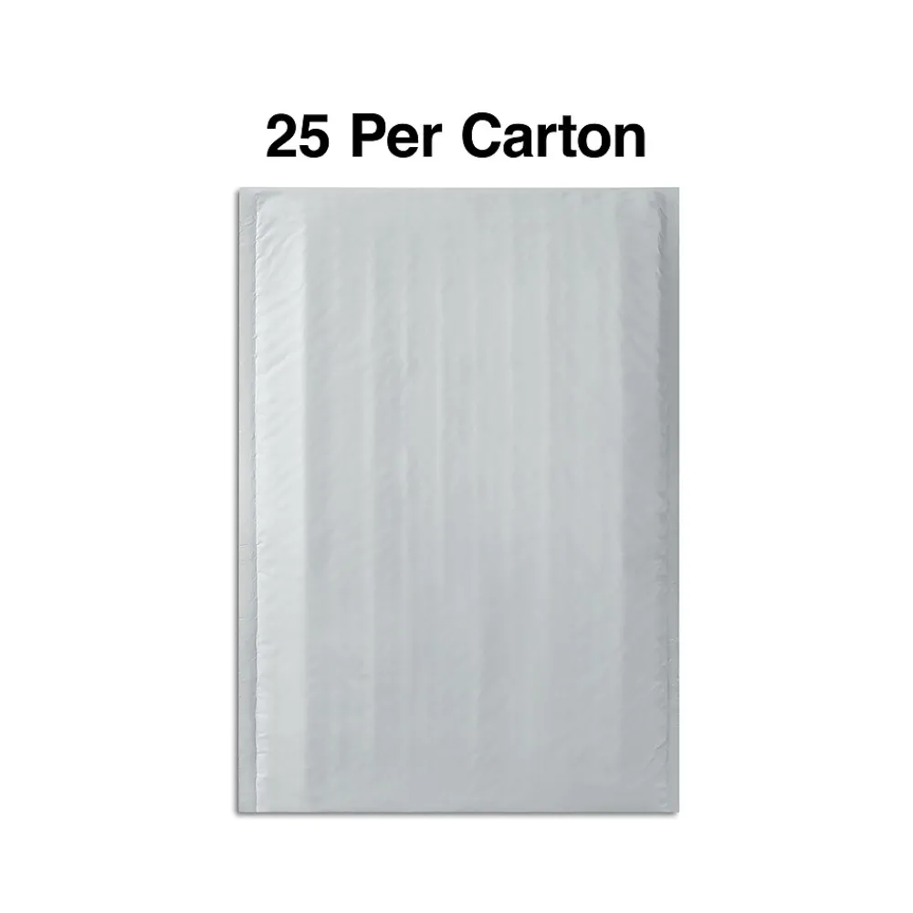 Sale Staples 6.75"W x 9"L Self-Sealing Bubble Mailer, #0, 25/Carton (ST56608B)