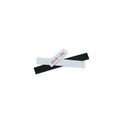Discount Unbranded Warehouse Label Magnetic Strips, 2" x 6", White, 25/Pack (LH178)