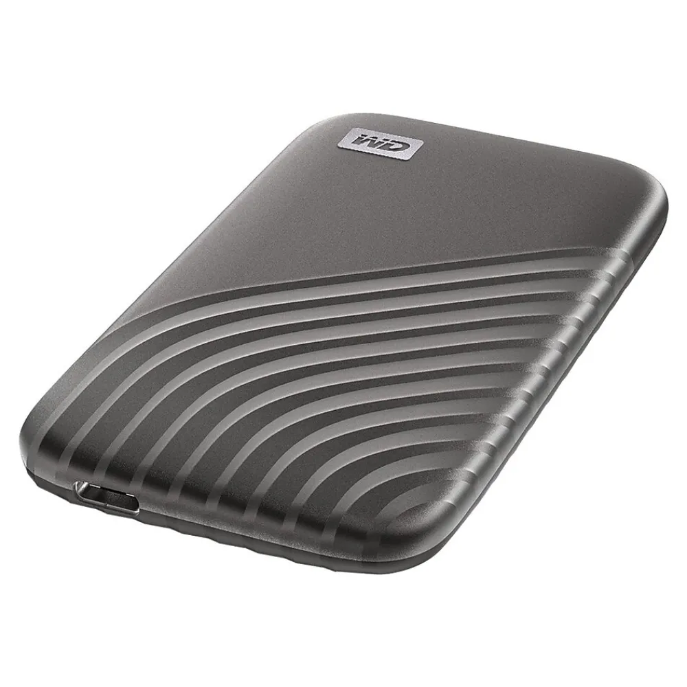 Best WD My Passport 500GB USB 3.2 External Solid State Drive, Grey (BAGF5000AGY)