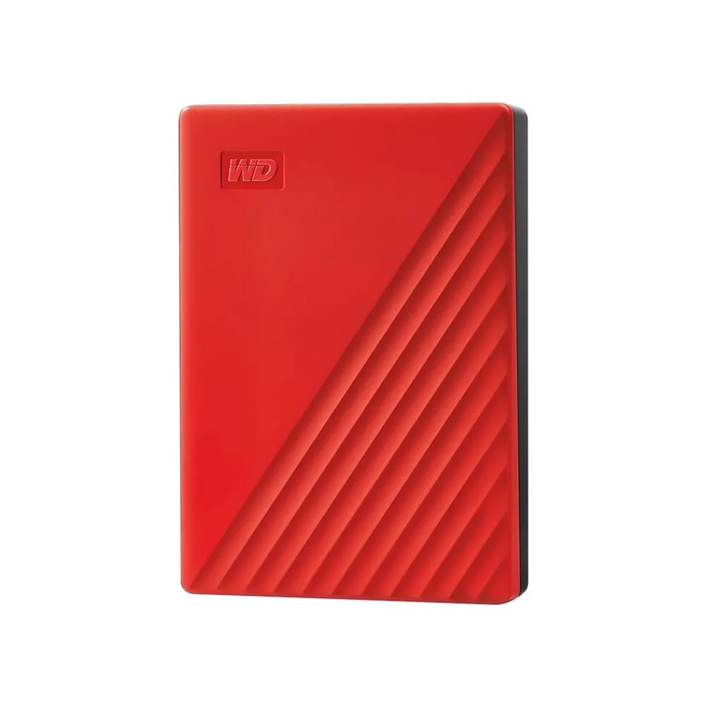 Online WD My Passport 4TB USB 3.2 Gen 1 External Hard Drive, Red (BPKJ0040BRD-WESN)
