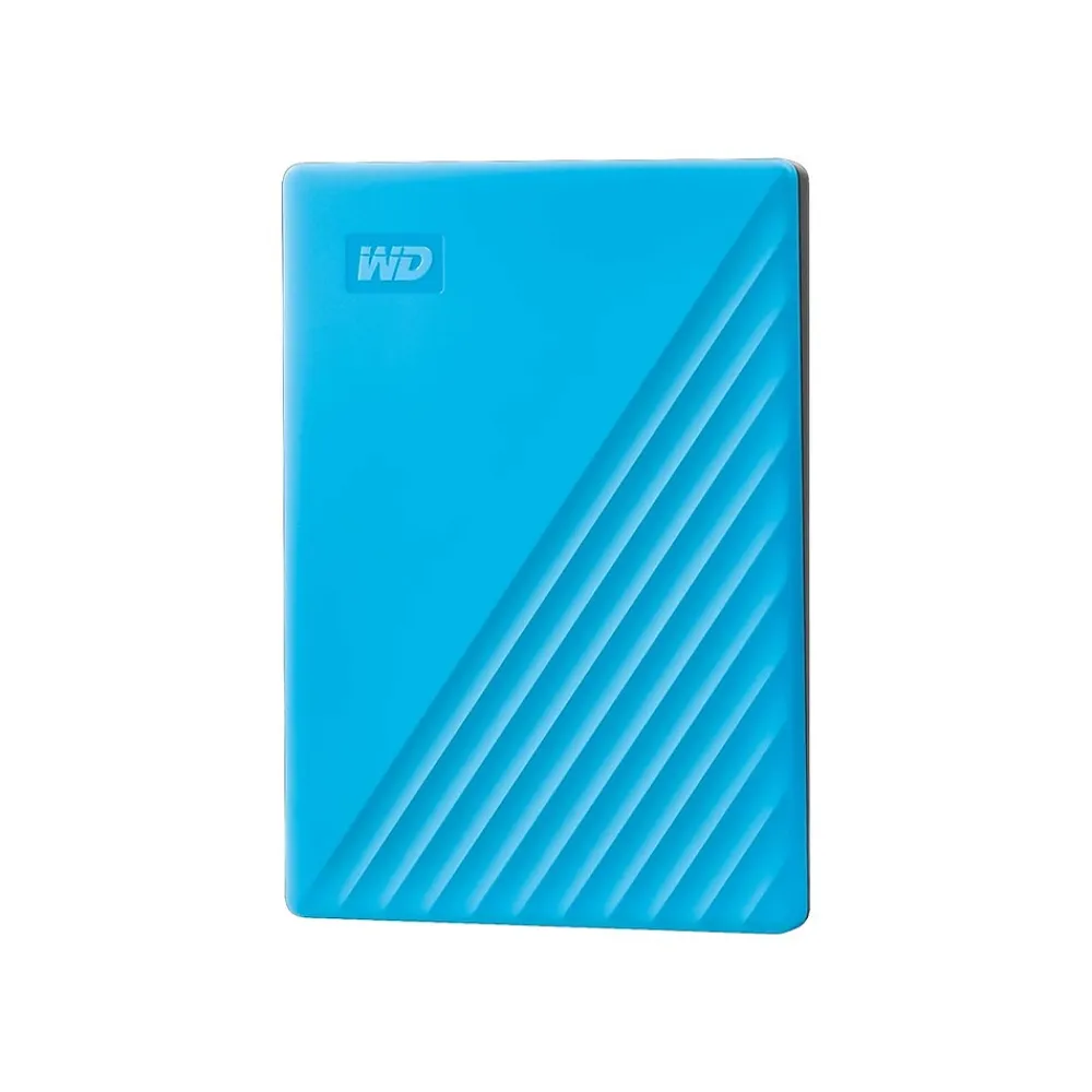 Discount WD My Passport 2TB USB 3.2 Gen 1 External Hard Drive, Sky (BYVG0020BBL-WESN)