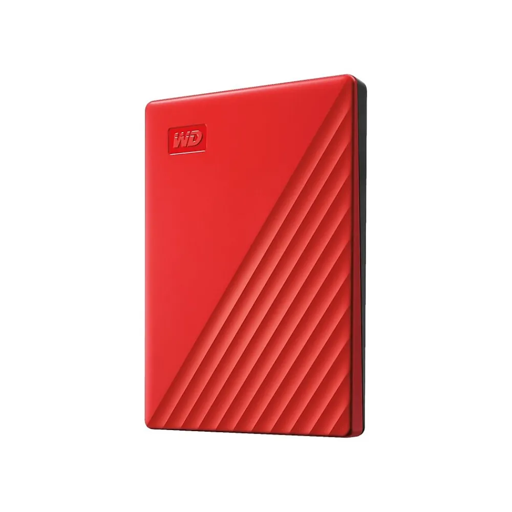 Sale WD My Passport 2TB USB 3.2 Gen 1 External Hard Drive, Red (BYVG0020BRD-WESN)