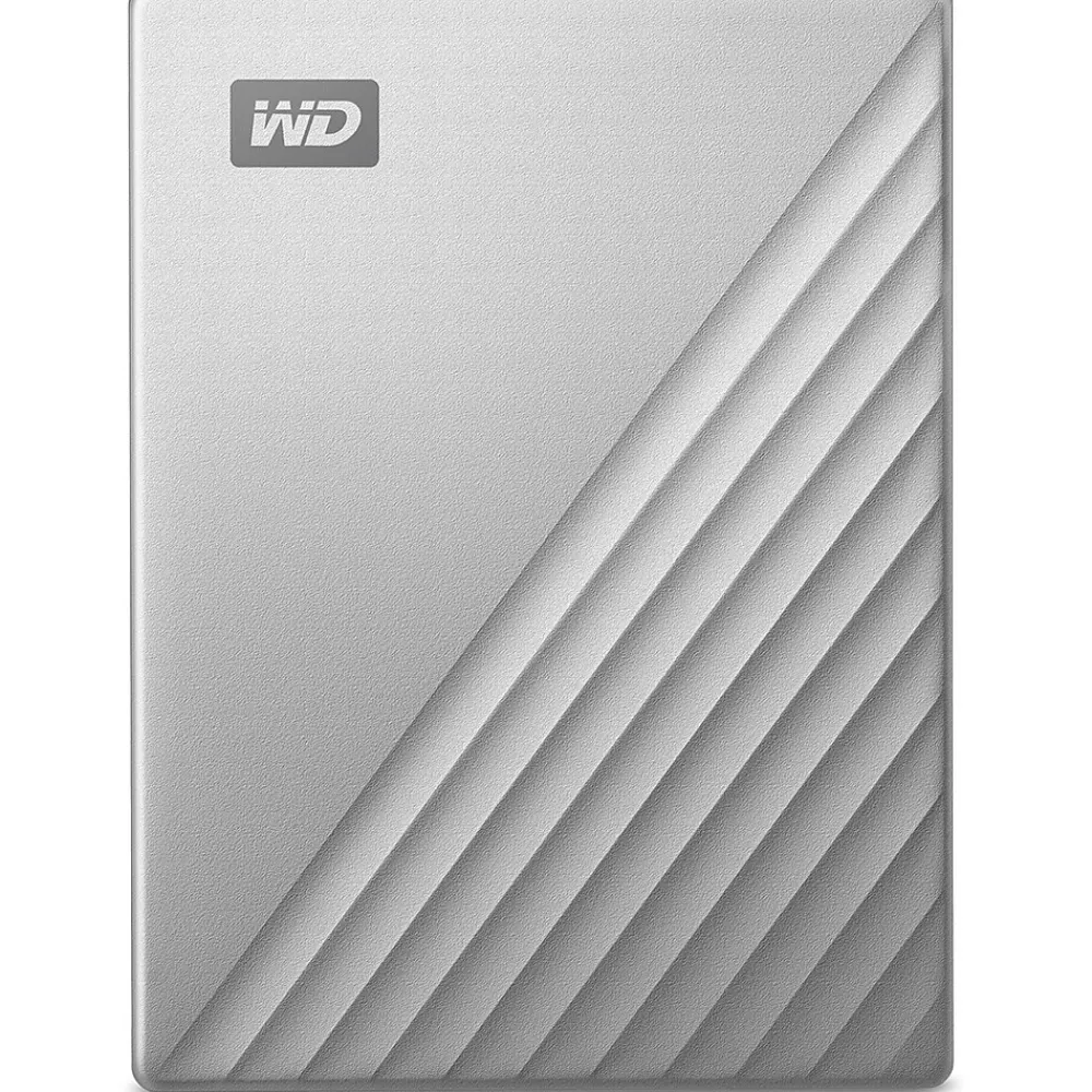 Discount Western Digital WD My Passport Ultra 4 TB External USB 3.0 Portable Hard Drive, Silver (WDBPMV0040BSL-WESN)