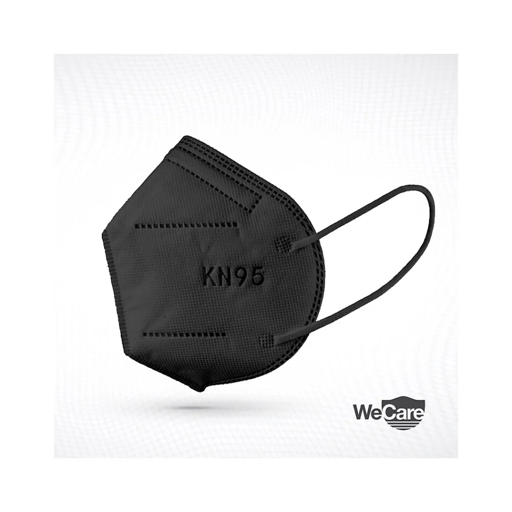 Disposable KN95 Face Mask, Adult, Black, 20 Masks/Box, 50 Boxes/Pack (TBN202937)<WeCare Online