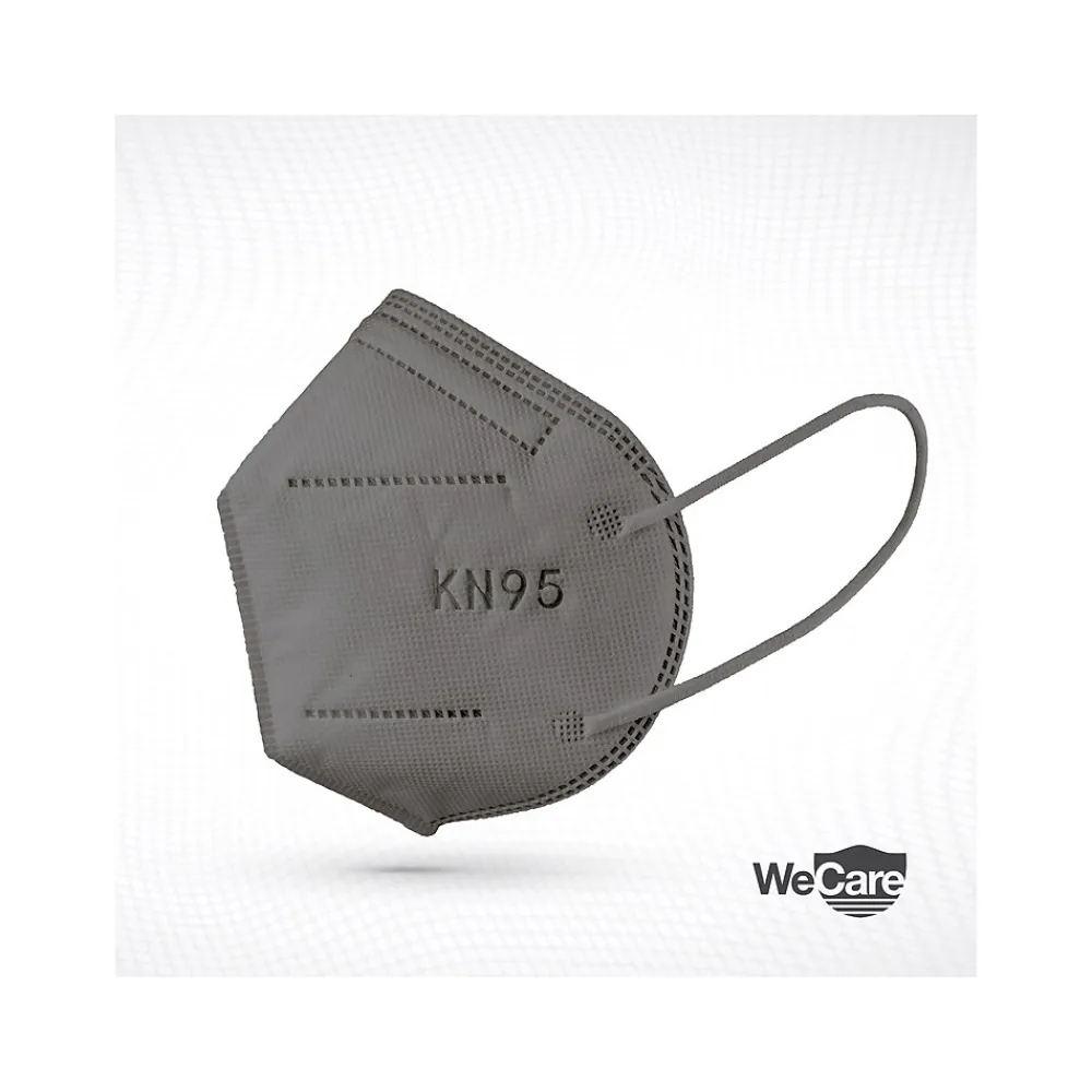 Disposable KN95 Face Mask, Adult, Dark Gray, 20 Masks/Box, 50 Boxes/Pack (TBN203231)<WeCare Sale