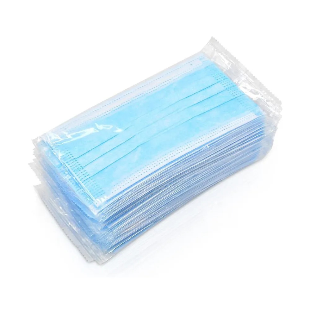 WeCare 3-ply Disposable Face Mask, Adult, Blue, 50/Box (WMN100003)