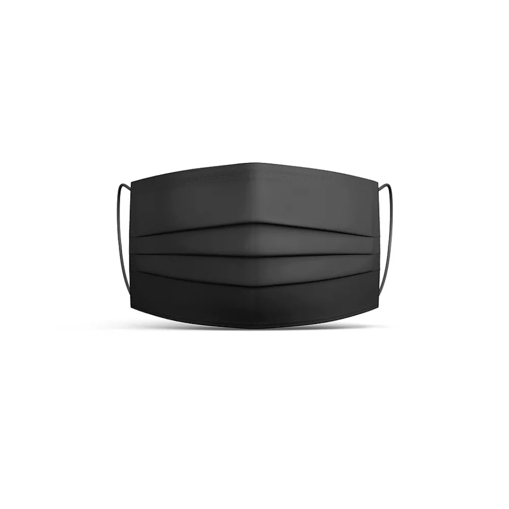 WeCare 3-ply Disposable Face Mask, Adult, Midnight Black, 50/Box (WMN100119)
