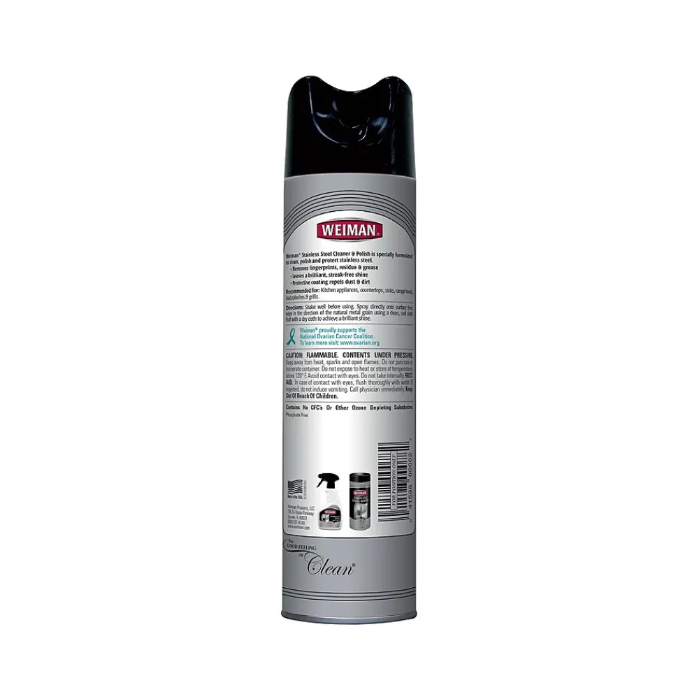 Stainless Steel Cleaner & Polish, Floral, 17 Oz. (49)<Weiman Discount