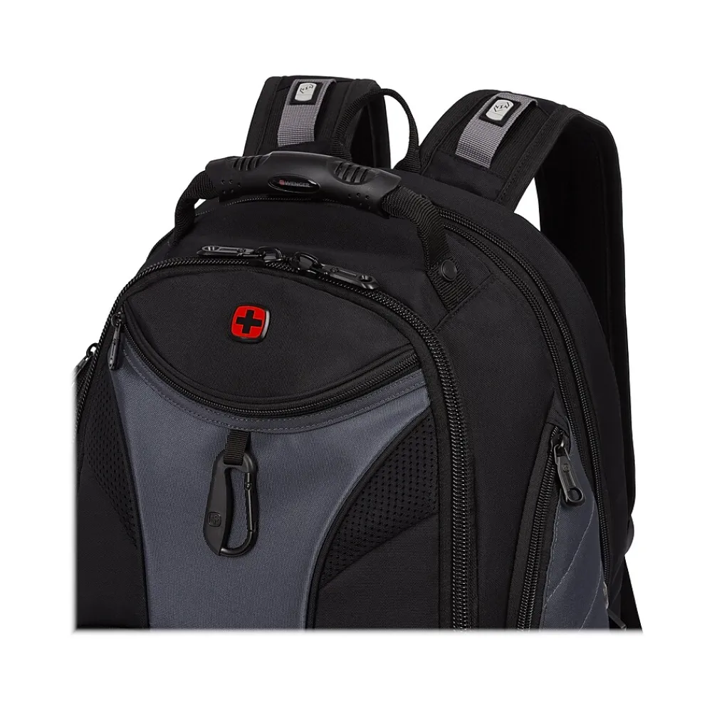 Wenger 1900 ScanSmart Laptop Backpack, Black/Gray (19002411)