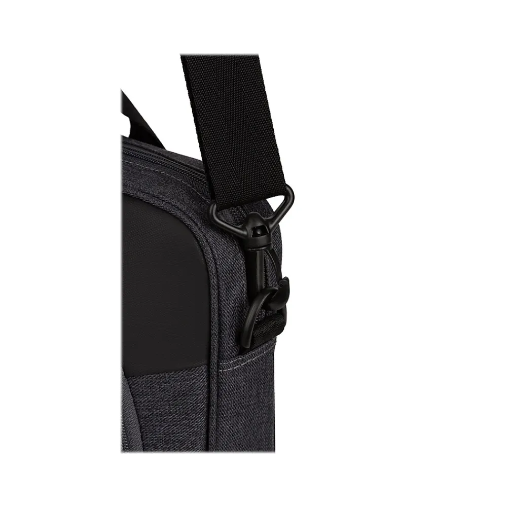 State Laptop Slim Briefcase, Black/Gray Heather Polyester (WG3860204581)<Wenger Outlet