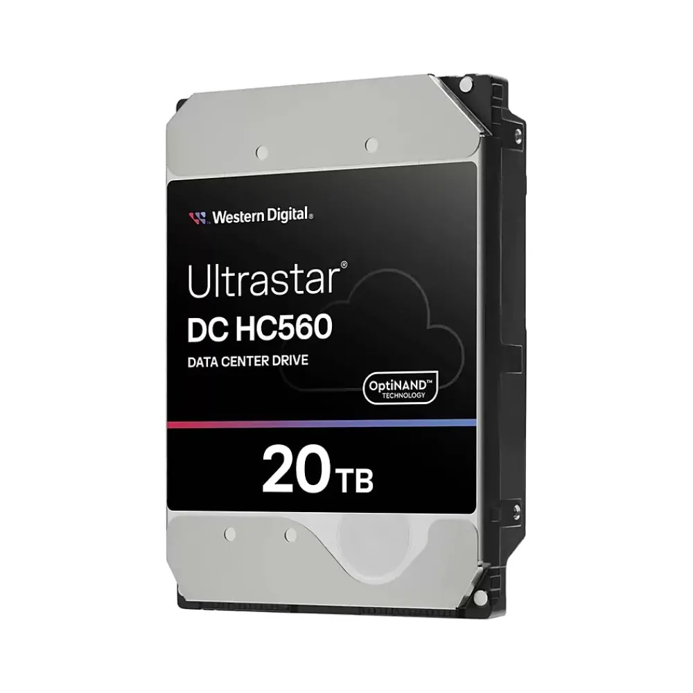 Clearance Western Digital Ultrastar DC HC560 20TB 3.5" SATA Internal Hard Drive, 20/Pack (0F38785-20PK)