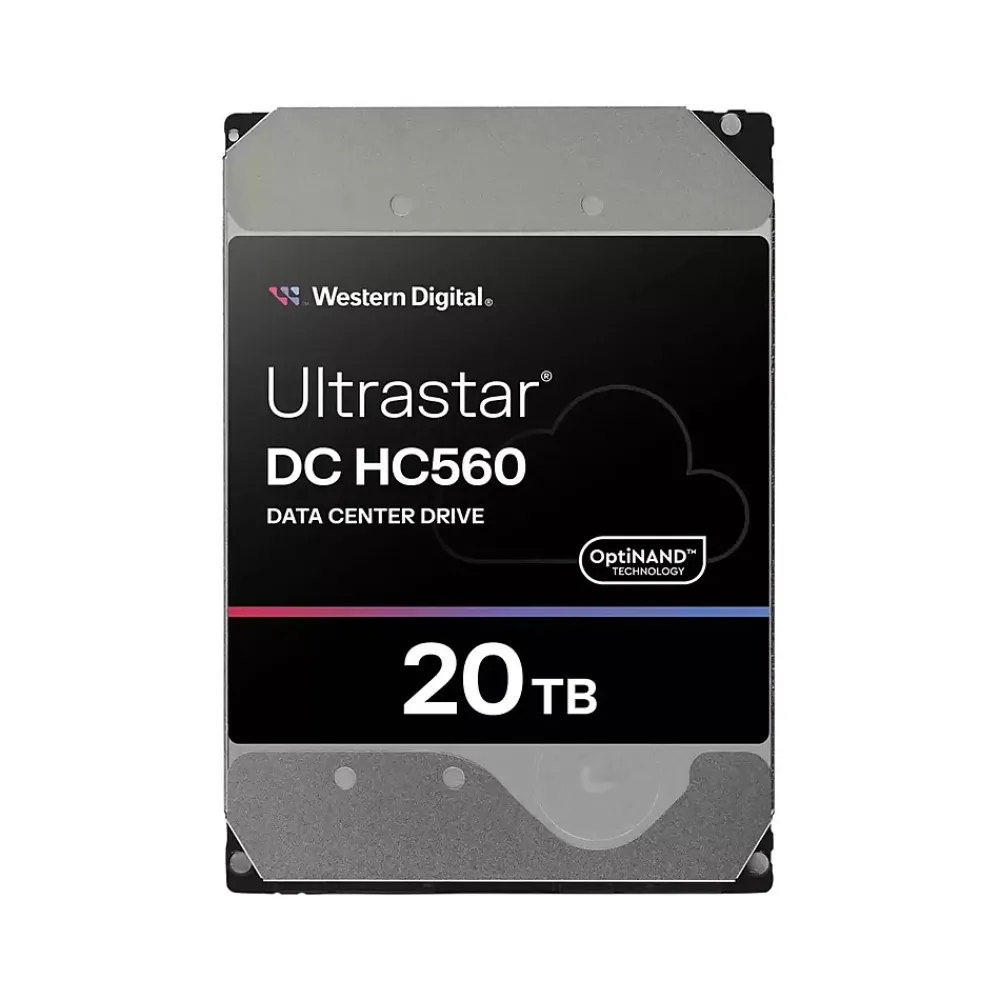 Clearance Western Digital Ultrastar DC HC560 20TB 3.5" SATA Internal Hard Drive, 20/Pack (0F38785-20PK)