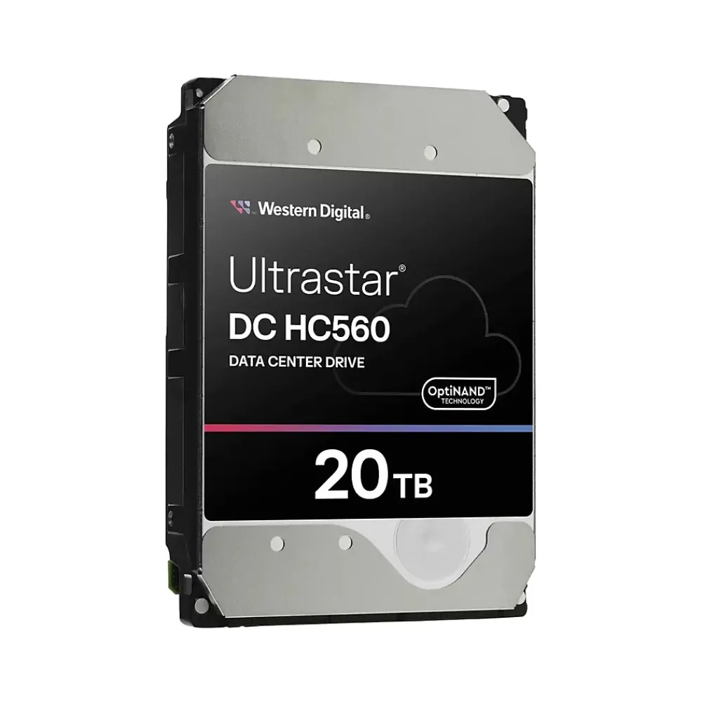 Clearance Western Digital Ultrastar DC HC560 20TB 3.5" SATA Internal Hard Drive, 20/Pack (0F38785-20PK)