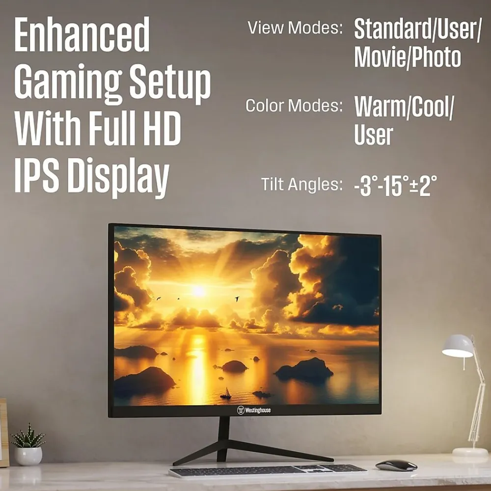 Best Westinghouse 27" 180 Hz FHD Gaming Monitor, Black (WM27FA9420)