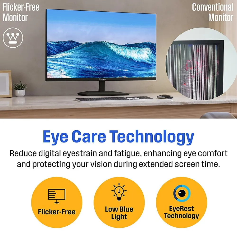 Discount Westinghouse 24" 100 Hz FHD Monitor, Black (WH24FA9420)