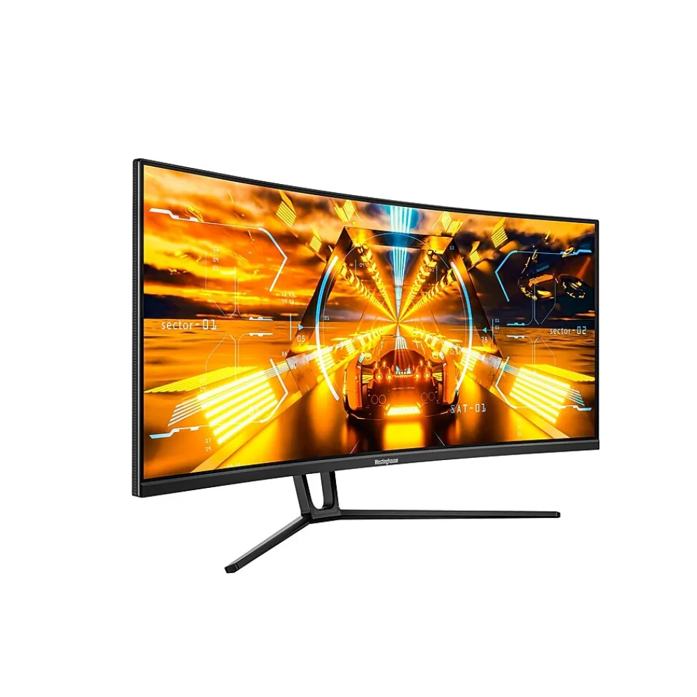 Online Westinghouse BX6230 34" Curved 180 Hz LED Gaming Monitor, Black (WC34BX6230)