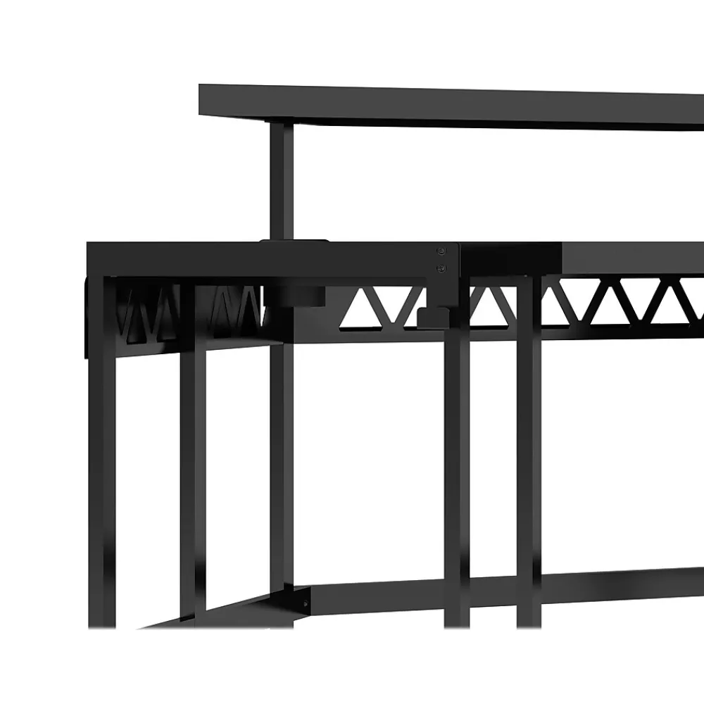 Corner Desks*Whalen Leet LevelUp 53"W Corner Desk, Onyx (SPLS-LTCGD)