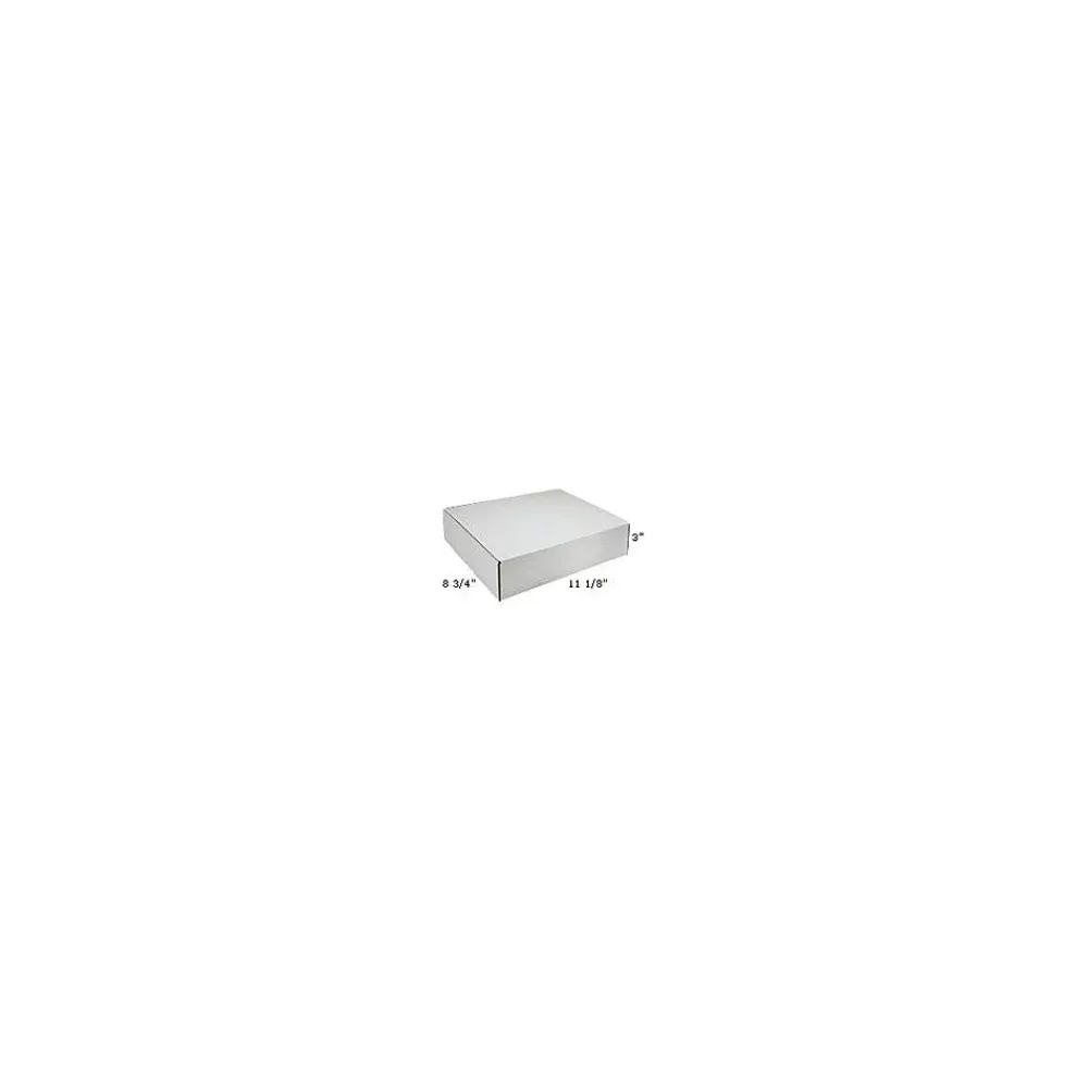 New Partners Brand White Corrugated Mailers, 11-1/8" x 8-3/4" x 3", 50/Bundle