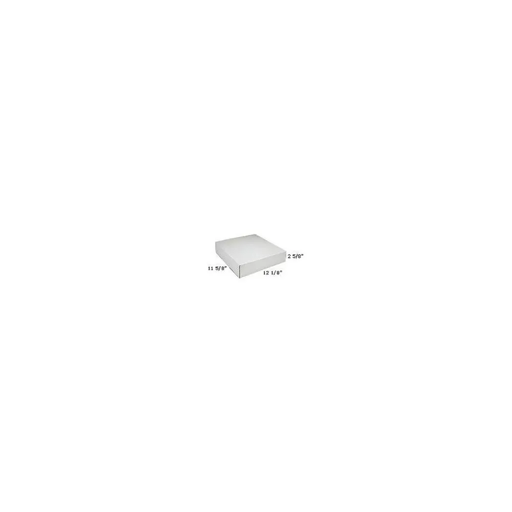 Hot Partners Brand White Side-Loading Locking-Tab Mailers, 12-1/8" x 11-5/8" x 2-5/8", 50/Bundle