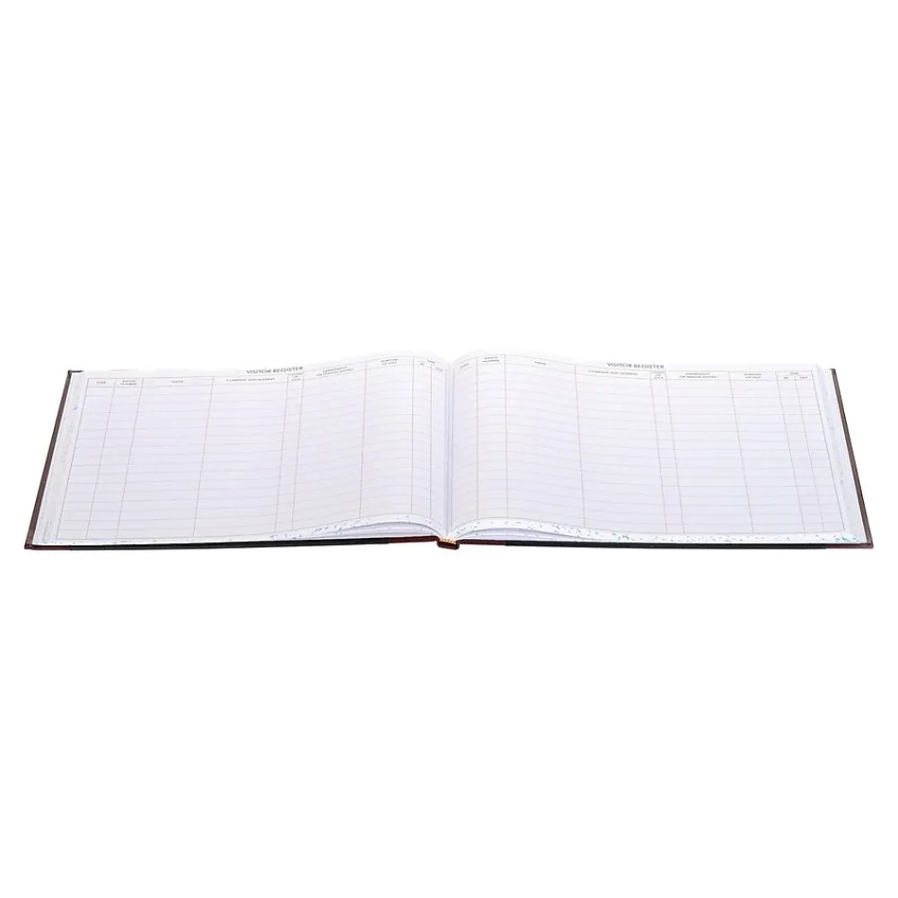 Accounting & Record Journals*Wilson Jones Visitor Book, 10 Columns, 12.25" x 9.5", Black, 208 Sheets/Book (S491)