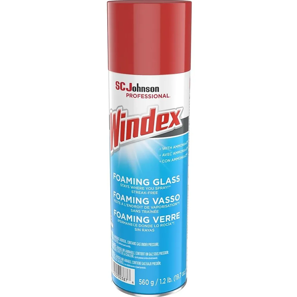 Foaming Glass Cleaner Aerosol, 19.7 Oz. (333813)<Windex Discount