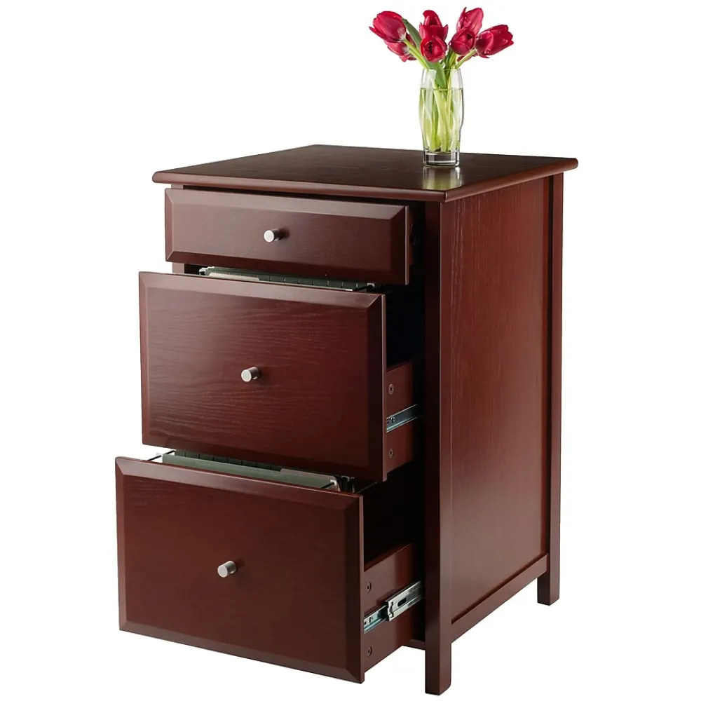 File Cabinets*Winsome Delta File Cabinet, Walnut (94321)