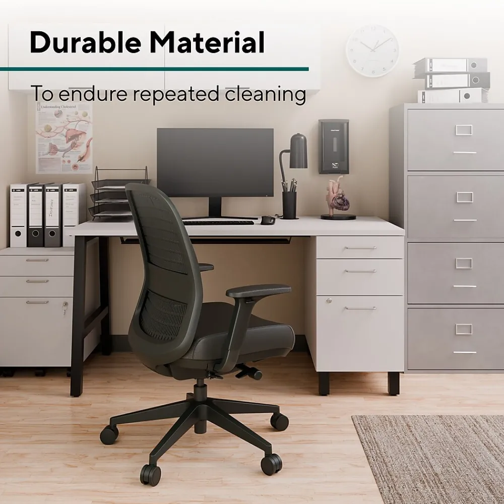 Office Chairs*Workplace 2.0 Workplace2.0 Health™ Bedford Polyurethane/Nylon Task Chair, Black (WP62574)