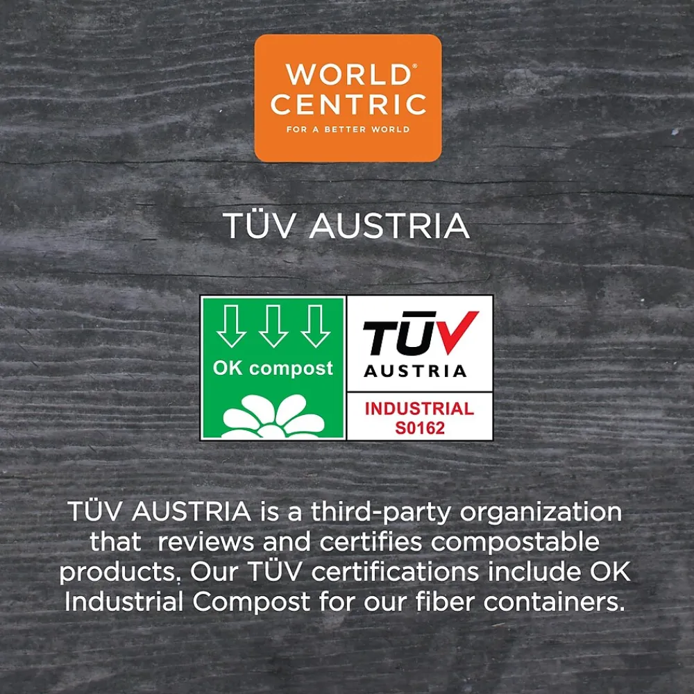 World Centric Fiber Trays, PLA Lined, PFAS Free, 8.3 x 4.9 x 0.7, Natural, 500/Carton